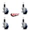 Service Caster 3'' Solid Poly Swivel 1-1/4'' Expanding Stem Caster Set with Brake, 4PK SCC-EX20S314-SPUS-TLB-114-4 - alternate 4
